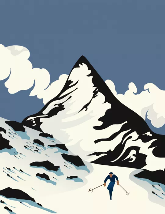 Nicholas: Affiche de ski Zermatt