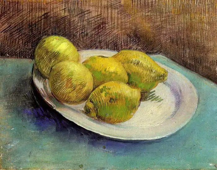 Gogh, Vincent van: Nature morte aux citrons sur un plateau
