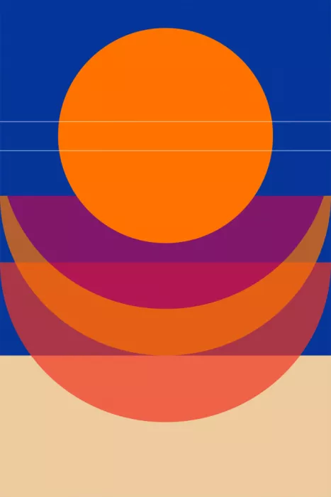 Kulkarni, Nilesh: Coucher de soleil géométrique