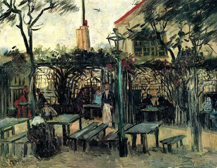 Gogh, Vincent van: Garden cafe on Montmartre La Guinguette