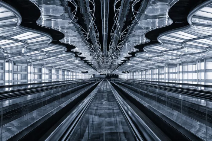 Xu, Mei: Terminal des Flughafens Chicago