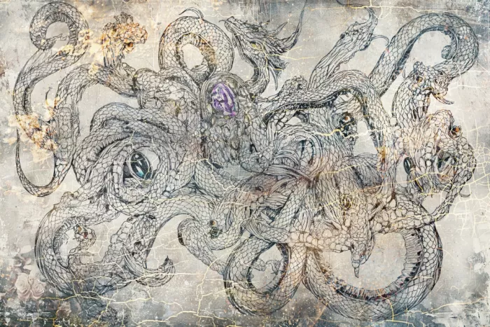 Kulik, Rafal: Illustration Murale Art Serpent Animal 3
