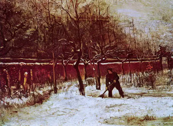 Gogh, Vincent van: Jardin de Nuenen sous la neige