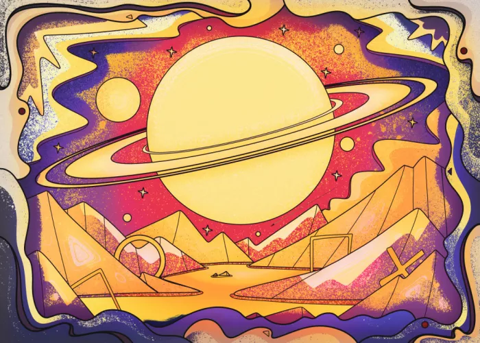 Wade, Stephen: Cosmic Landscape With Giant Rings