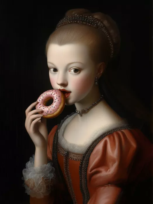 Dikhotomy: A Woman in Elegant Renaissance Attire