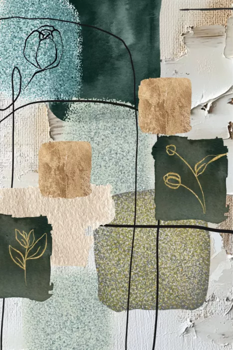 Moss, Ann Sally: Geometric Greens-1