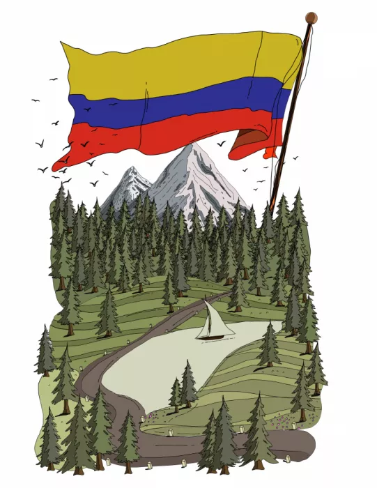 Nicholas: Affiche de voyage Colombie