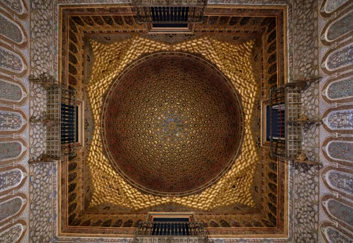 Dixon, Colin: Looking up at the Royal Alcazar of Seville 2