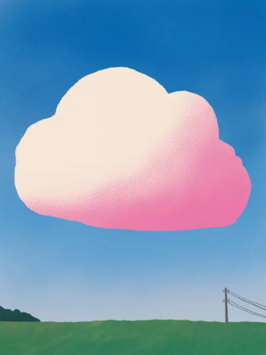Dean, Little: Nuage Dégradé Rose