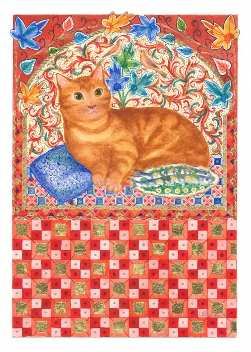Brent, Isabelle: Gato naranja con motivos