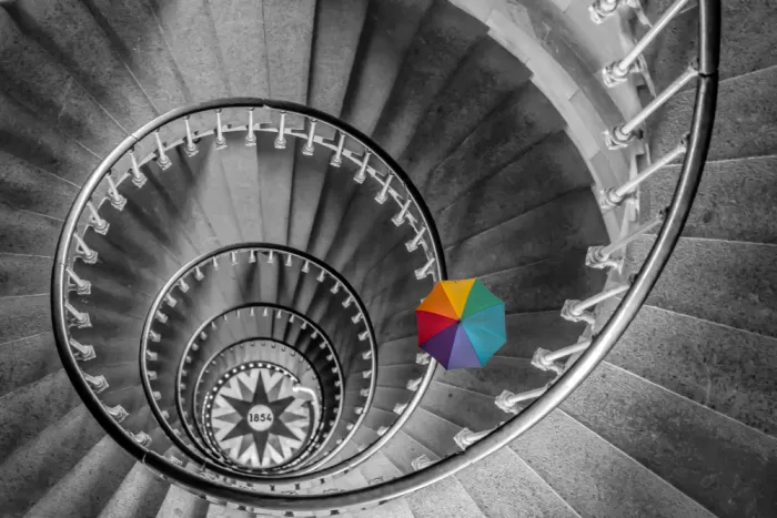 Zimmermann, Urs: rainbow staircase