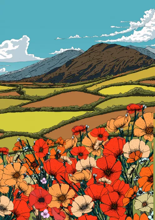 Nicholas: Paysage de fleurs sauvages