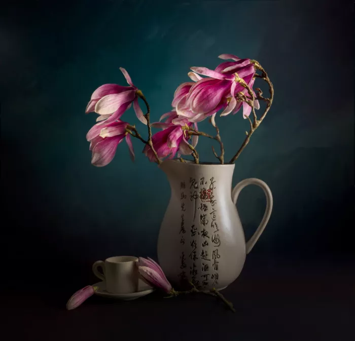 Zhong, John-Mei: Pink Magnolias in My Backyard