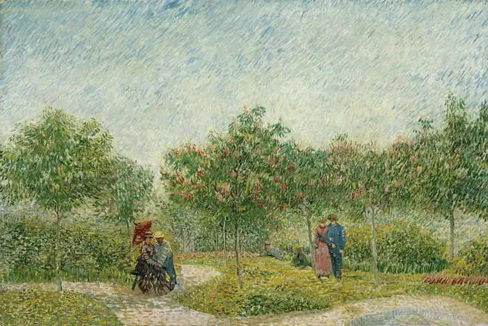Gogh, Vincent van: Jardin à Montmartre (amoureux)