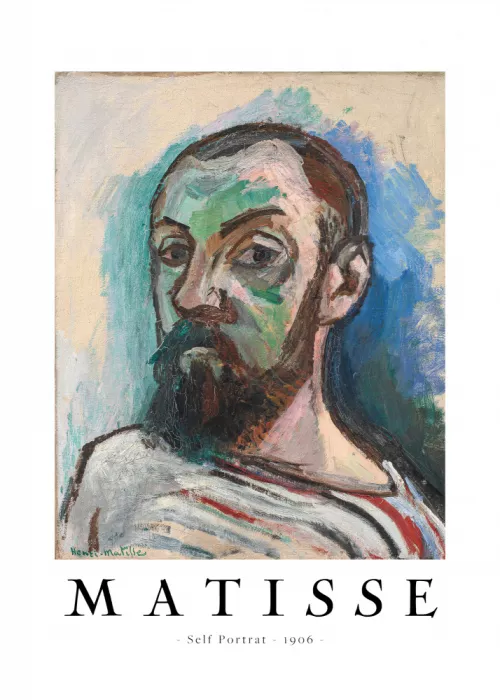 Matisse, Henri: Vlastní portrét 1906 Plakát