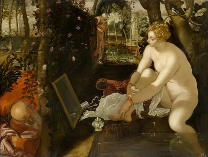 Robusti (Tintoretto), J.: Susan and old
