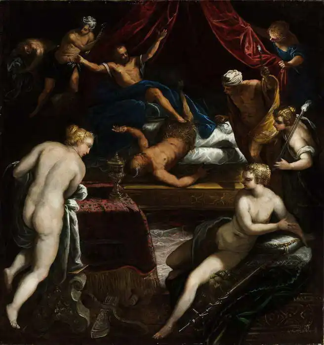 Robusti (Tintoretto), J.: Hercule jette le Faune du lit d