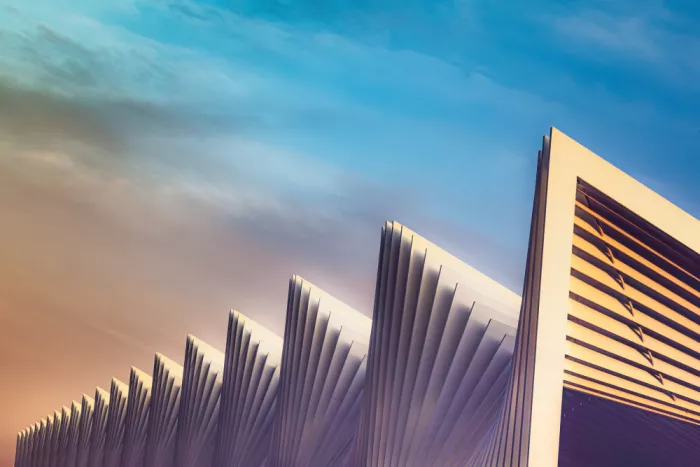 Tagliarino, Marco: Coucher de soleil sur la gare de Calatrava