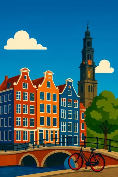 Taudalpoi: Amsterdam Canal and Bike