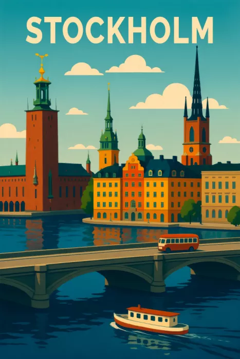 Taudalpoi: Stockholm Travel Art
