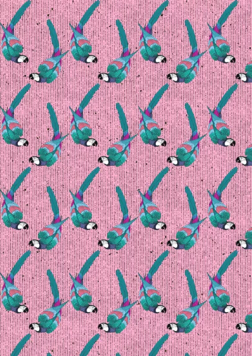 Nicholas: Motif aux Perroquets Fauves