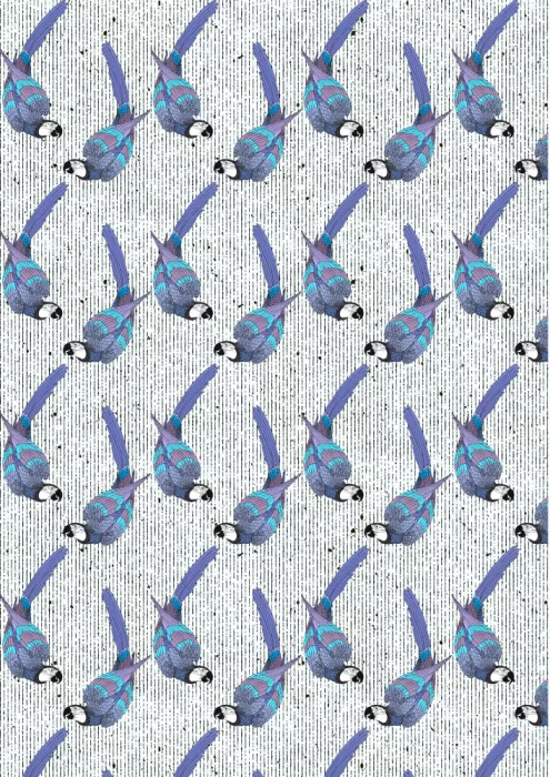 Nicholas: Motif aux perroquets fauves