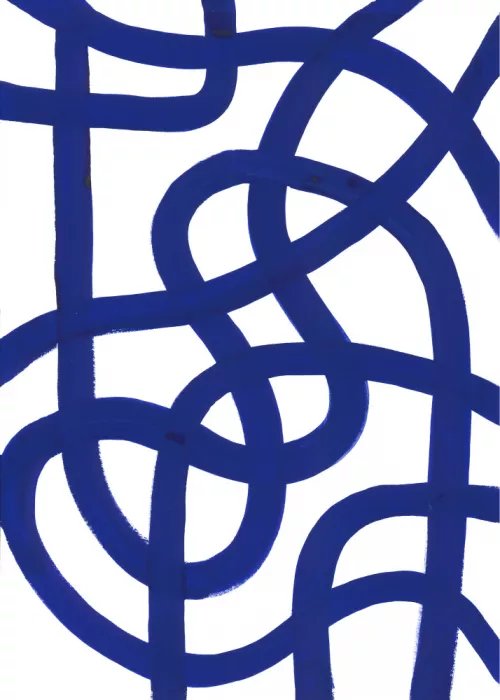 Brent, Isabelle: Composition en bleu 02