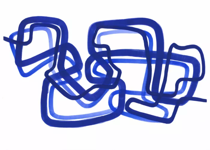 Brent, Isabelle: Composition In Blue 04
