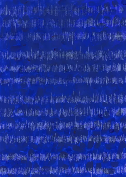 Brent, Isabelle: Lignes poétiques sur bleu