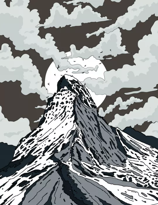 Nicholas: Montagne enneigée