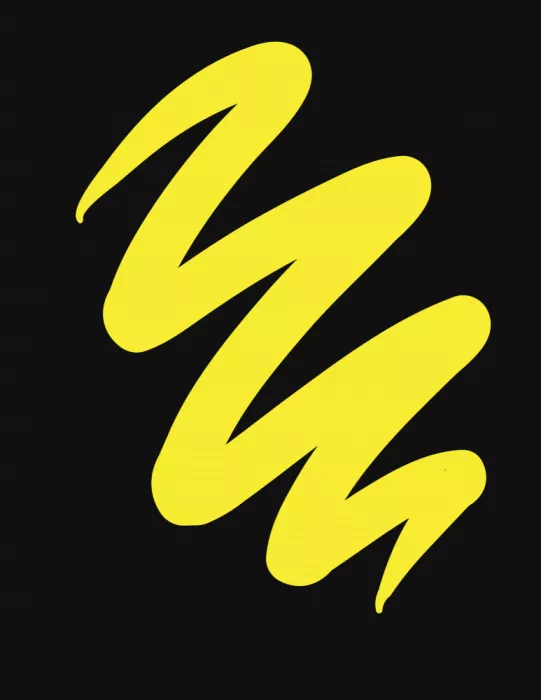 Nicholas: Coup de pinceau jaune et noir