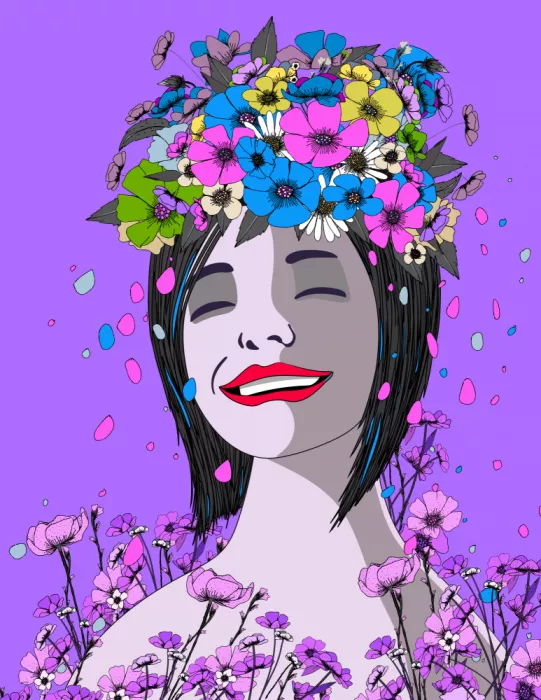 Nicholas: Portrait de Dame Floral