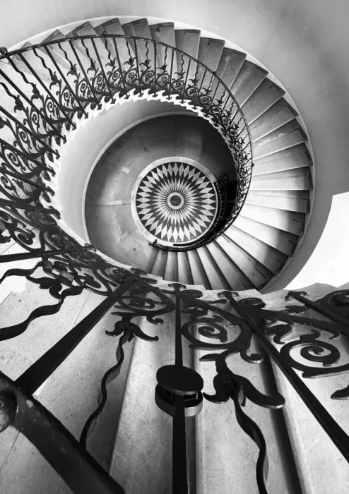 KOBAYASHI, KIMIO: Tulip Stairs - Look Down