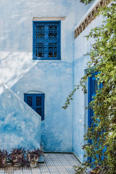 Photolovers: Blaue Fassade in Marokko