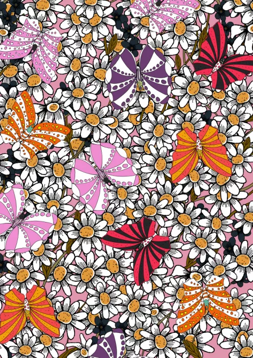 Nicholas: Papillons et fleurs