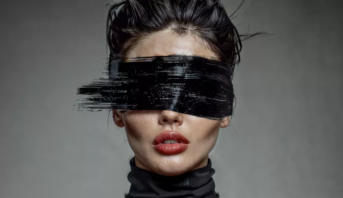 DDiArte: Black ink blindfold