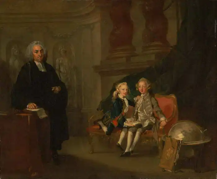 Wilson, Richard: Prince George and Prince Edward Augustus (sons of Frederick, Prince of Wales) with your teacher