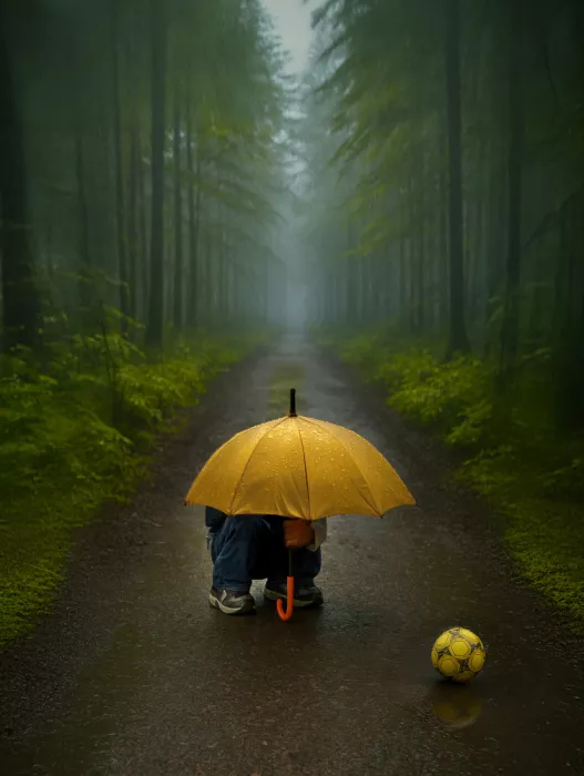 Depaepe, Yvette: Enjoy the rain without getting wet ;-)