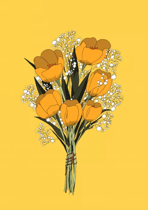 Nicholas: Florales jaunes