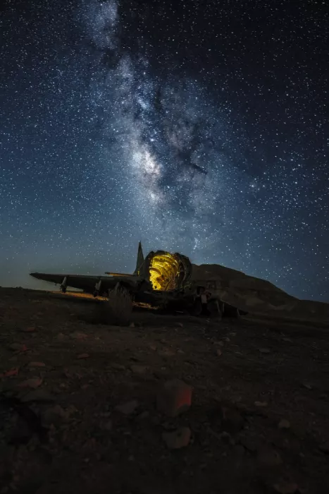 Braunstein, Doron: milky way over plane3