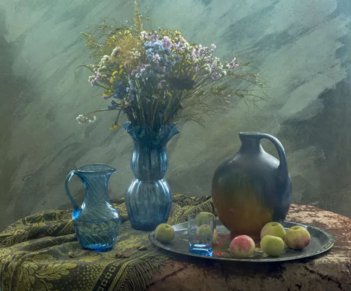 UstinaGreen: Still life in blue tones