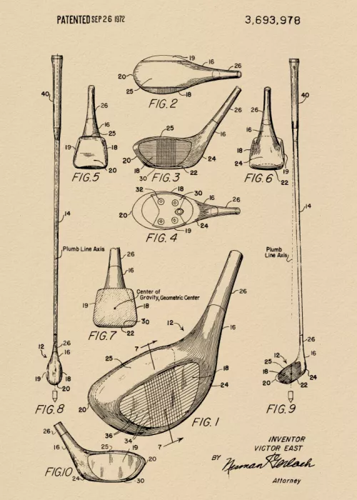 Magnusson, Andreas: Golf Club Patent 1972