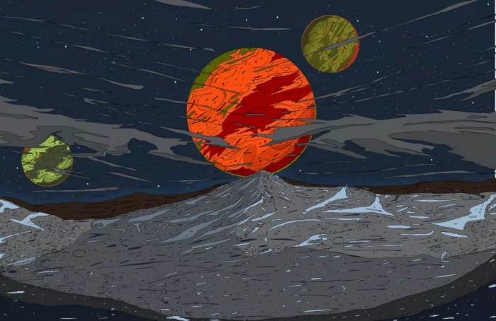Nicholas: Paysage de science-fiction