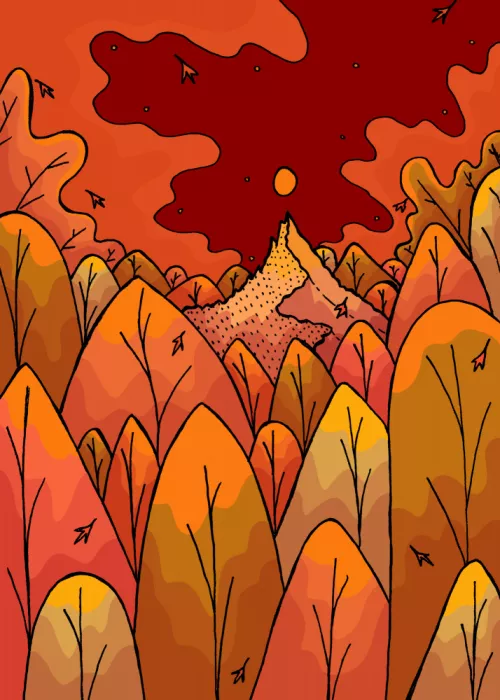 Wade, Stephen: Mountain in the leaves