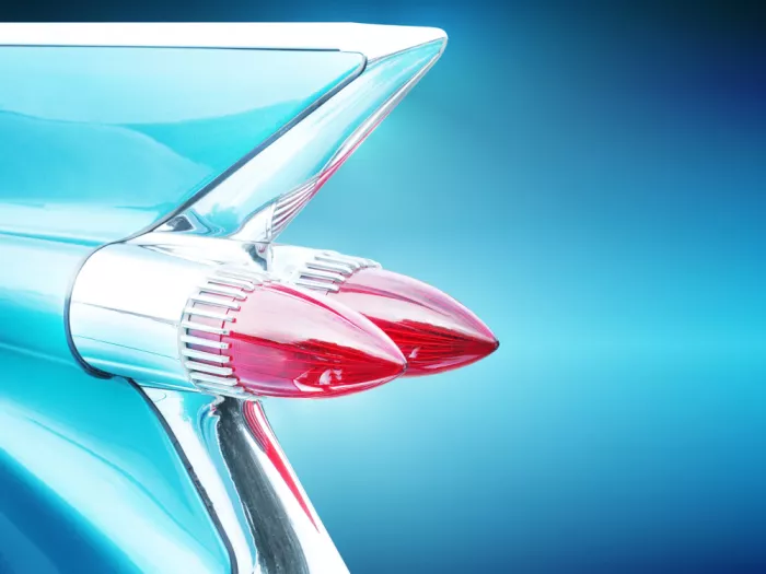 Gube, Beate: American classic car Deville 1959 Tail fin