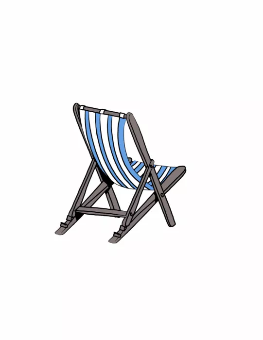 Nicholas: Chaise longue de vacances