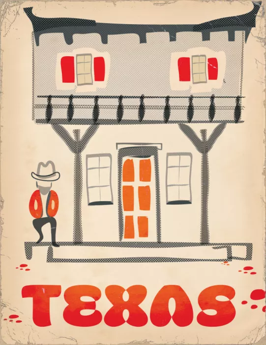 Nicholas: Affiche de voyage au Texas