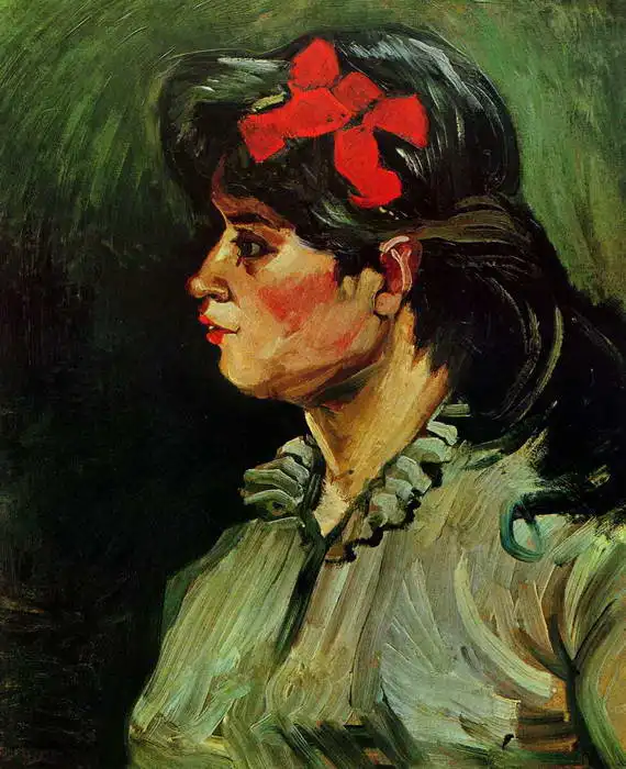 Gogh, Vincent van: Woman with a red bow