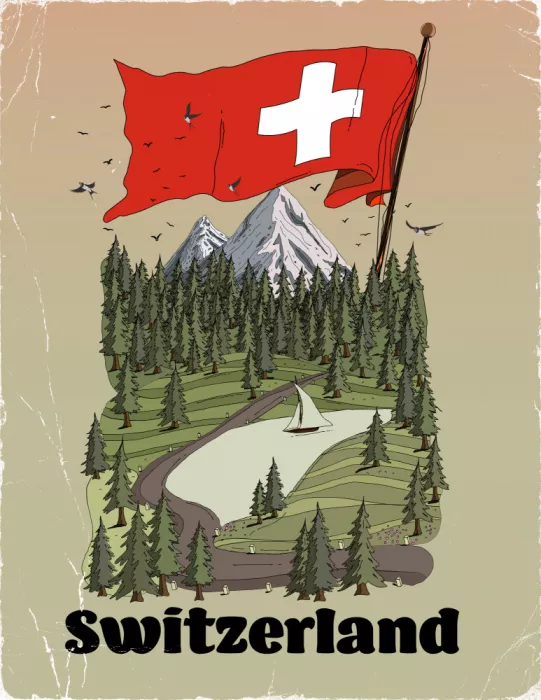Nicholas: Affiche de voyage en Suisse