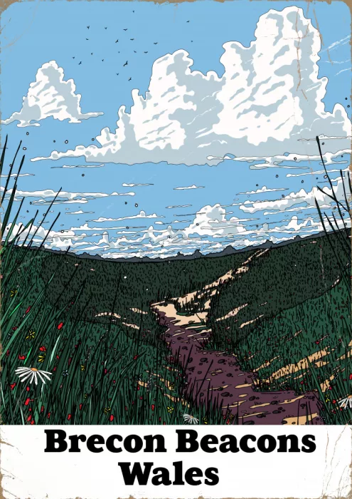 Nicholas: Brecon Beacons Wales Voyage Vintage